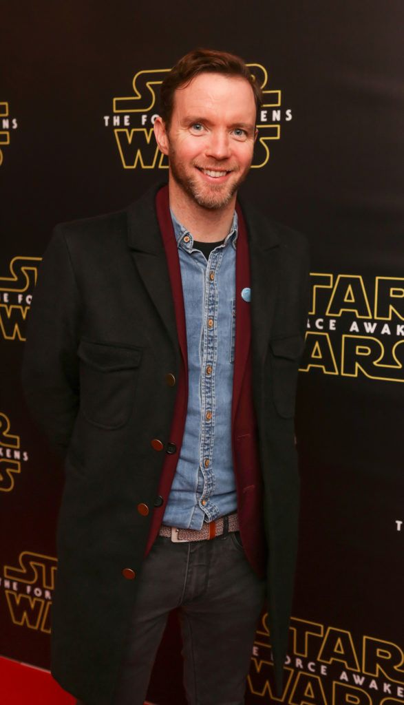 Dermot Whelan pictured at the special event screening of Star Wars The Force Awakens at the Savoy Cinema Dublin. Photo Anthony Woods