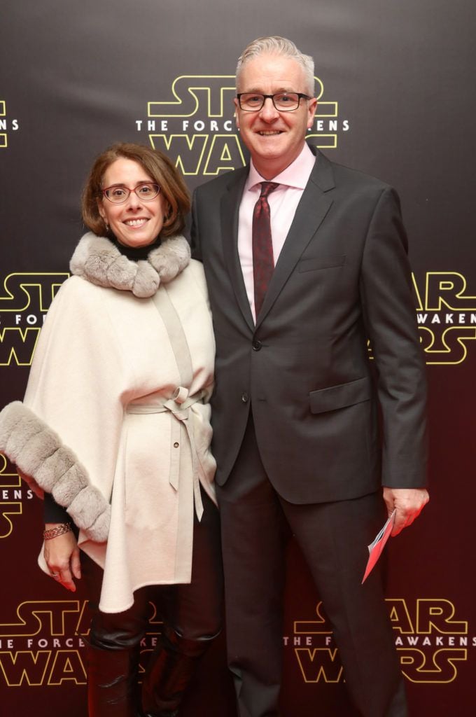 Laura Barnes & Niall O Donnchu pictured at the special event screening of Star Wars The Force Awakens at the Savoy Cinema Dublin. Photo Anthony Woods
