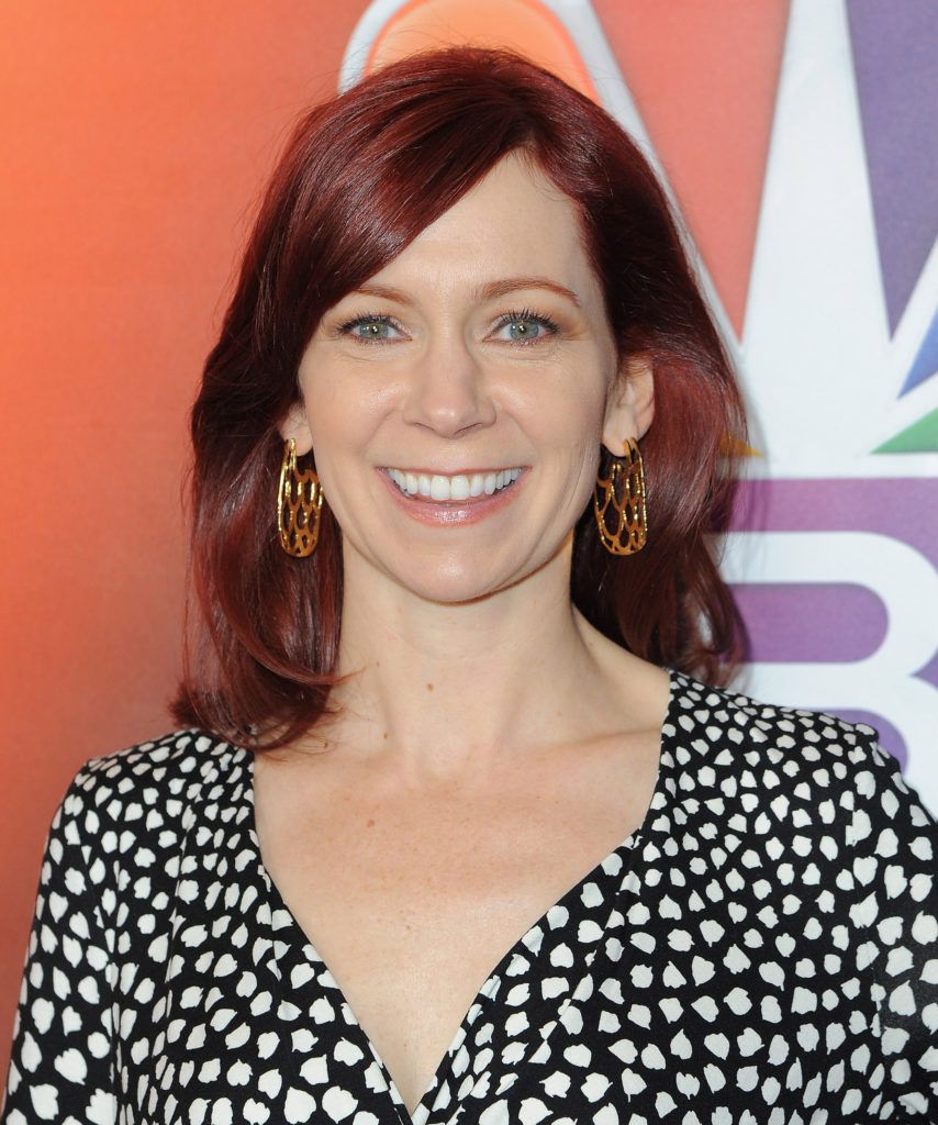 PASADENA, CA - JANUARY 13:  Actress Carrie Preston arrives at the 2016 Winter TCA Tour - NBCUniversal Press Tour  at Langham Hotel on January 13, 2016 in Pasadena, California.  (Photo by Angela Weiss/Getty Images)