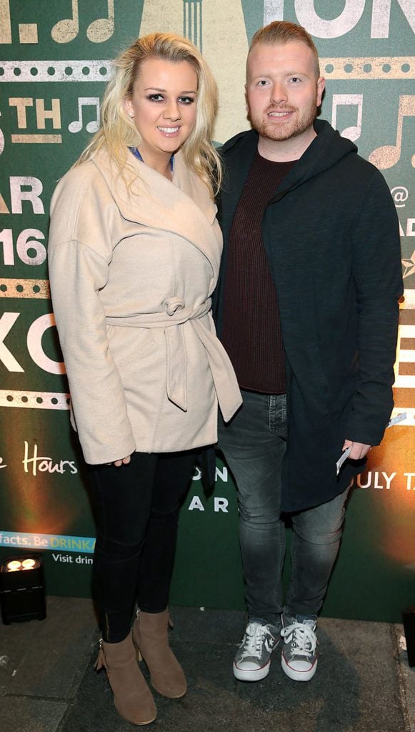 Karissa McEneff and Gavin Conway at the Jameson Bow Street Sessions at The Academy Dublin..Picture Brian McEvoy 