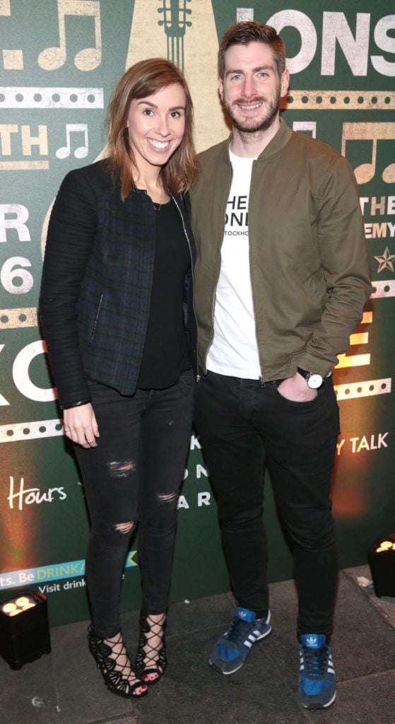 Bria Murphy and Liam O Sullivan at the Jameson Bow Street Sessions at The Academy Dublin..Picture Brian McEvoy