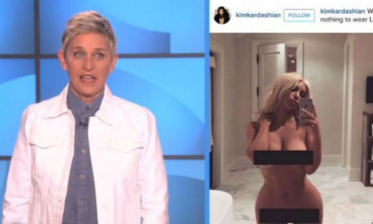 Ellen weighs in on the Kim Kardashian #selfiegate