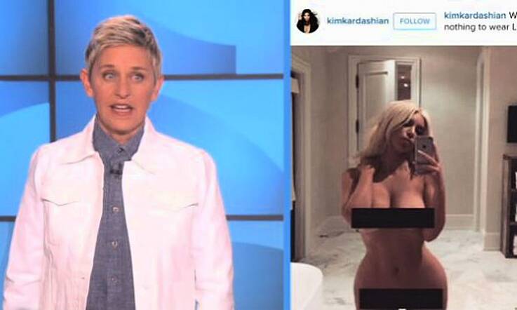 Ellen weighs in on the Kim Kardashian #selfiegate