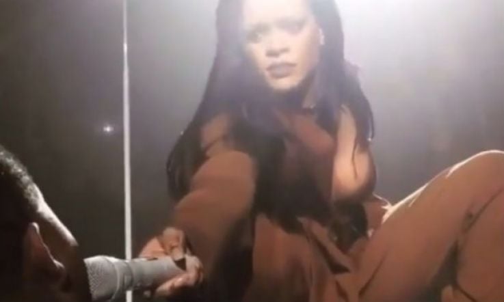 Rihanna's reaction to fan's vocals is priceless
