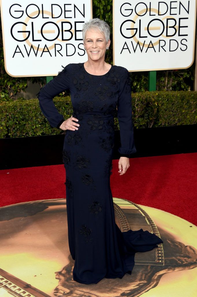 BEVERLY HILLS, CA - JANUARY 10:  Actress Jamie Lee Curtis attends the 73rd Annual Golden Globe Awards held at the Beverly Hilton Hotel on January 10, 2016 in Beverly Hills, California.  (Photo by Jason Merritt/Getty Images)