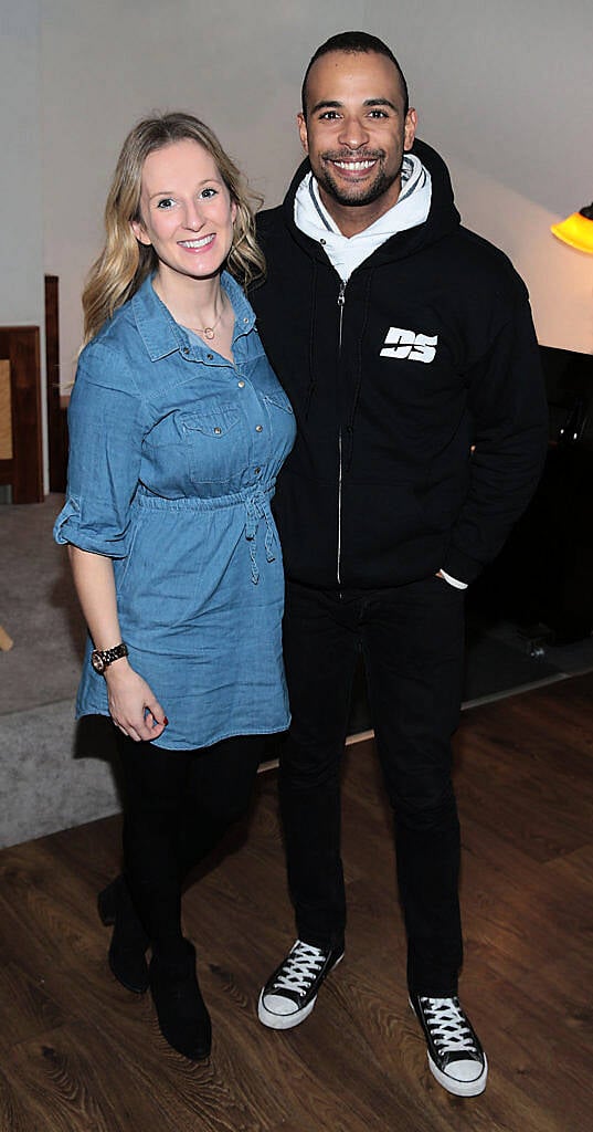 Rebecca Lawless and Kamal Ibrahim at the special screening of the award winning short film "Paddy's in the Boot" in Bow Street,Dublin..Picture:Brian McEvoy.