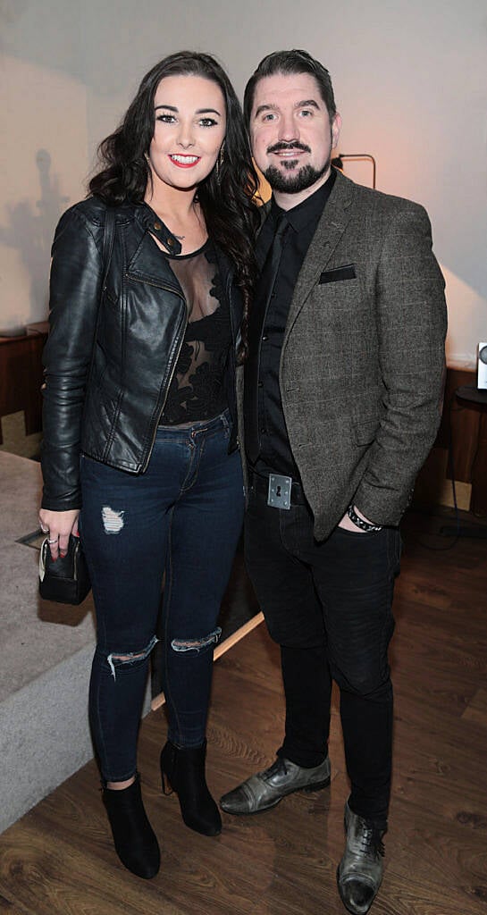 Elaine Daly and Steve Spade at the special screening of the award winning short film "Paddy's in the Boot" in Bow Street,Dublin..Picture:Brian McEvoy.