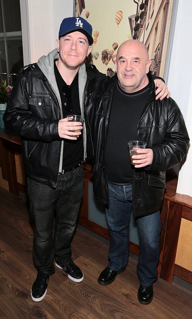 Director Kevin Shulman and Shane McCabe  at the special screening of the award winning short film "Paddy's in the Boot" in Bow Street,Dublin..Picture:Brian McEvoy.