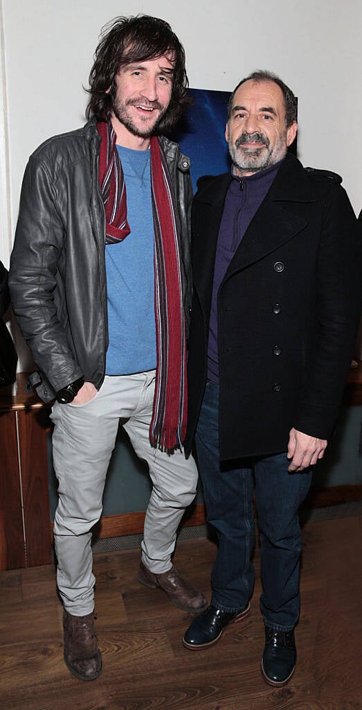 David Laird and   Game of Thrones  Actor Brian Fortune at the special screening of the award winning short film "Paddy's in the Boot" in Bow Street,Dublin..Picture:Brian McEvoy.