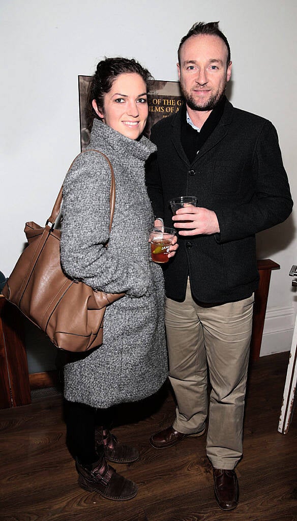 Aisling Horan and John Gillick at the special screening of the award winning short film "Paddy's in the Boot" in Bow Street,Dublin..Picture:Brian McEvoy.