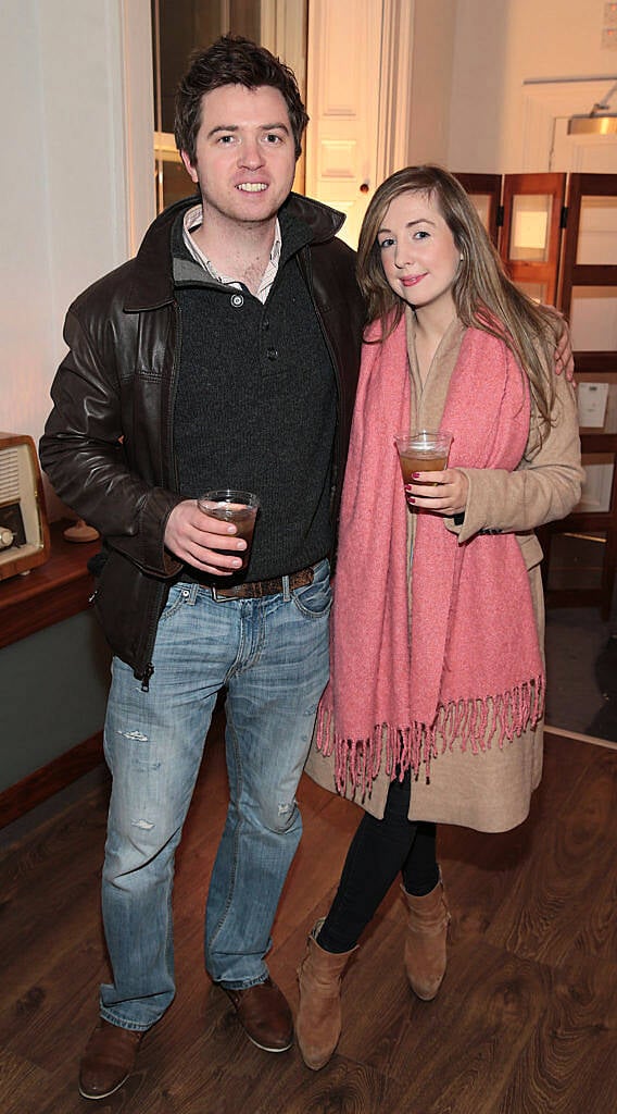 Patrick Fenton and Alice McAlinden  at the special screening of the award winning short film "Paddy's in the Boot" in Bow Street,Dublin..Picture:Brian McEvoy.