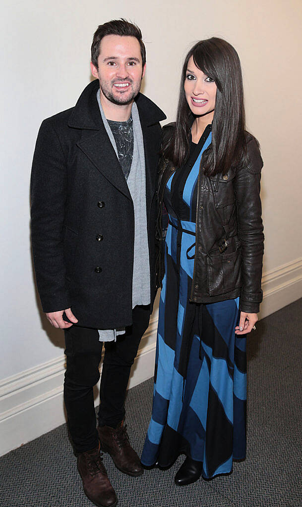 Andy Kavanagh and Nikki St George Smyth at the special screening of the award winning short film "Paddy's in the Boot" in Bow Street,Dublin..Picture:Brian McEvoy.