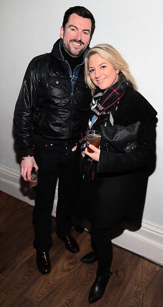 Eoin Dillon and Donna McGarry at the special screening of the award winning short film "Paddy's in the Boot" in Bow Street,Dublin..Picture:Brian McEvoy.