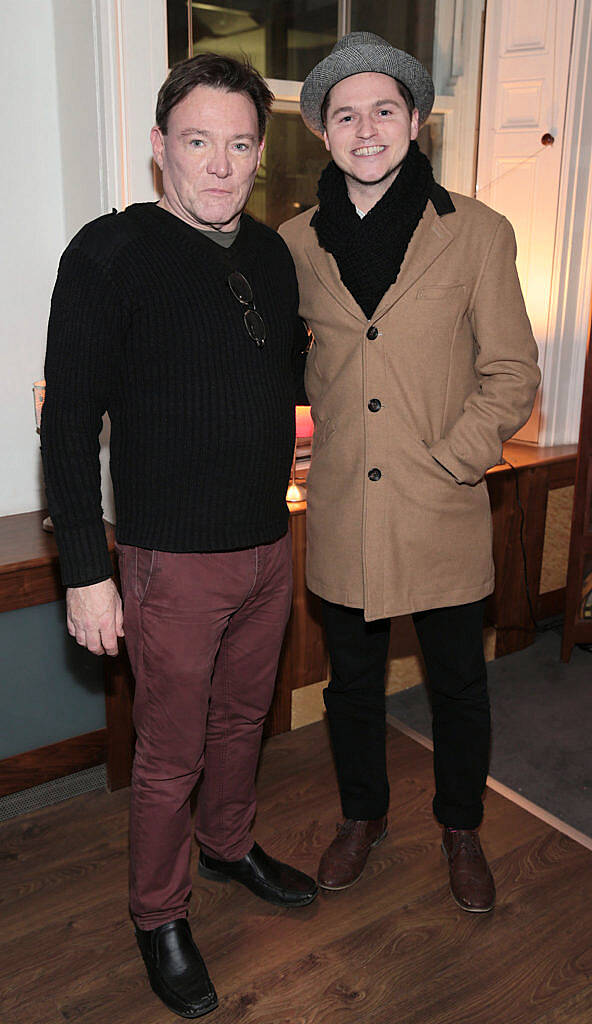 Brian Mallon and David Gilna at the special screening of the award winning short film "Paddy's in the Boot" in Bow Street,Dublin..Picture:Brian McEvoy.