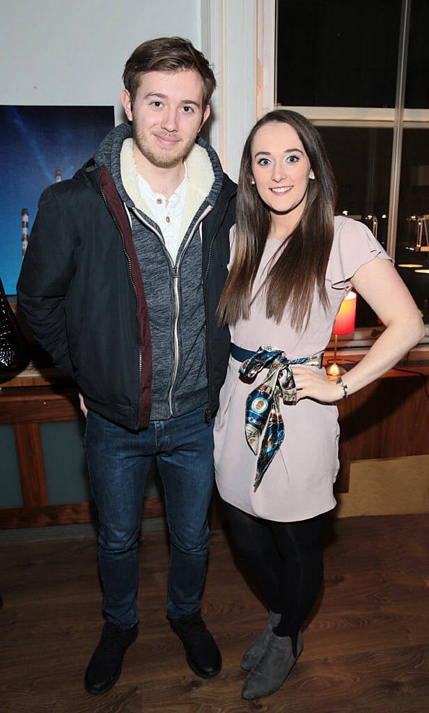 Conor King and Gina Burke at the special screening of the award winning short film "Paddy's in the Boot" in Bow Street,Dublin..Picture:Brian McEvoy