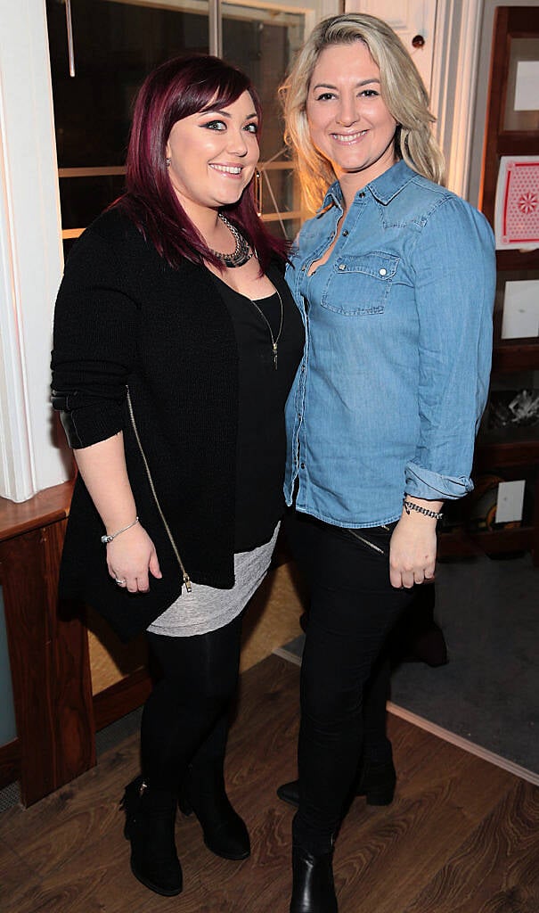 Susan Kenny and Donna McGarry at the special screening of the award winning short film "Paddy's in the Boot" in Bow Street,Dublin..Picture:Brian McEvoy.