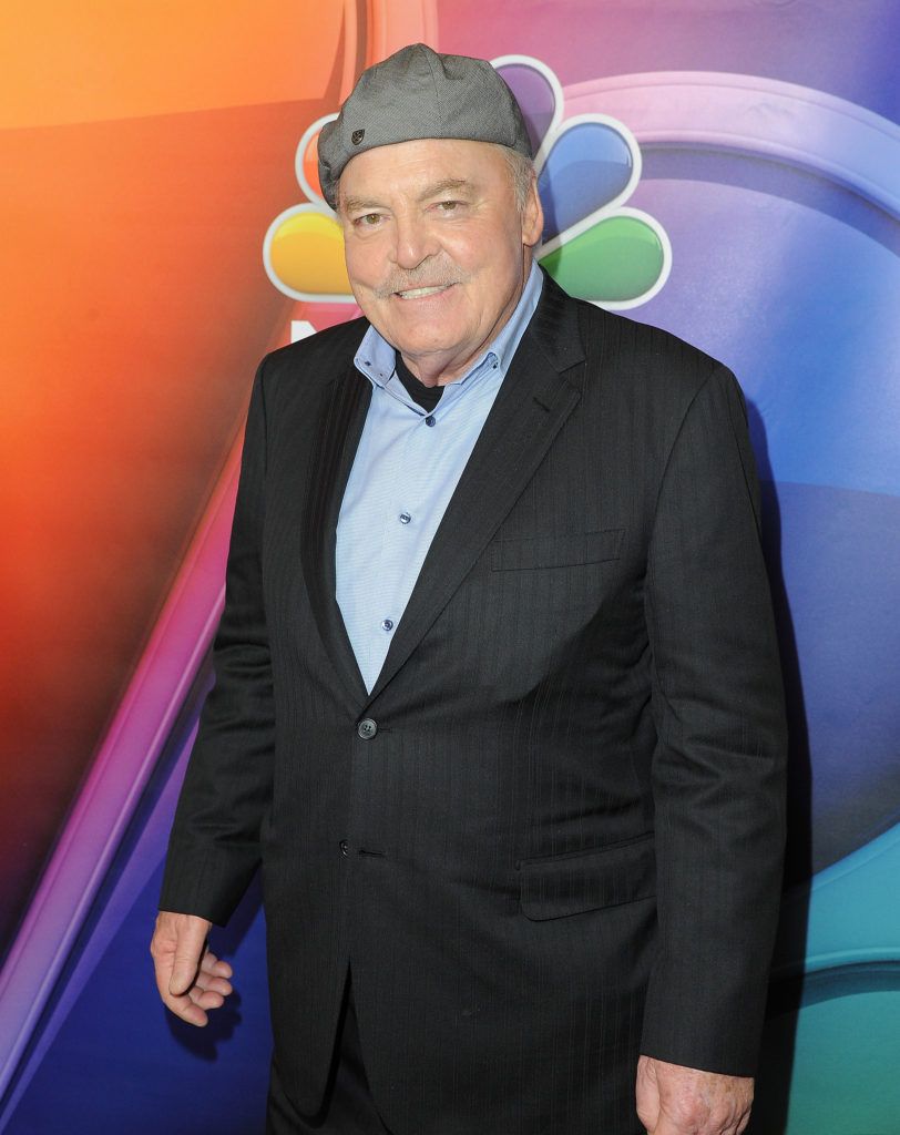 PASADENA, CA - JANUARY 13:  Actor Stacy Keach arrives at the 2016 Winter TCA Tour - NBCUniversal Press Tour  at Langham Hotel on January 13, 2016 in Pasadena, California.  (Photo by Angela Weiss/Getty Images)