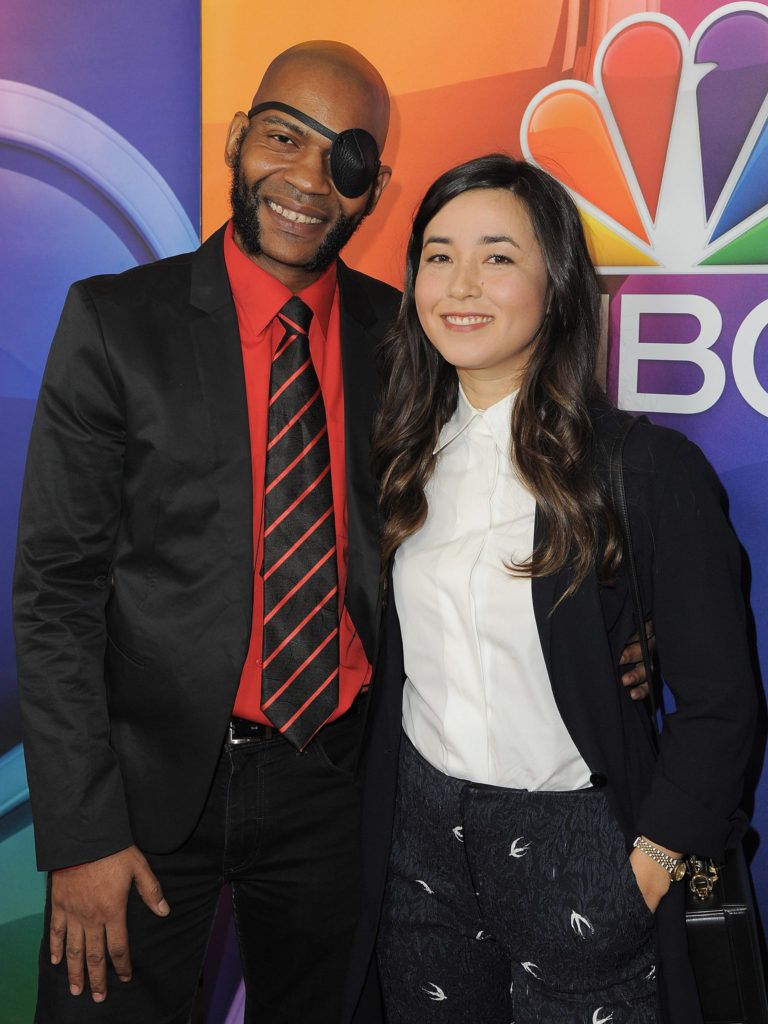 PASADENA, CA - JANUARY 13:  Actors J Louis Mills and Maya Erskine arrive at the 2016 Winter TCA Tour - NBCUniversal Press Tour  at Langham Hotel on January 13, 2016 in Pasadena, California.  (Photo by Angela Weiss/Getty Images)