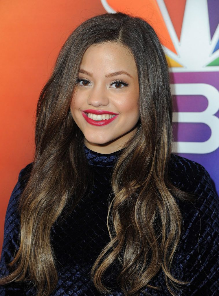 PASADENA, CA - JANUARY 13:  Actress  Sarah Jeffery arrives at the 2016 Winter TCA Tour - NBCUniversal Press Tour  at Langham Hotel on January 13, 2016 in Pasadena, California.  (Photo by Angela Weiss/Getty Images)
