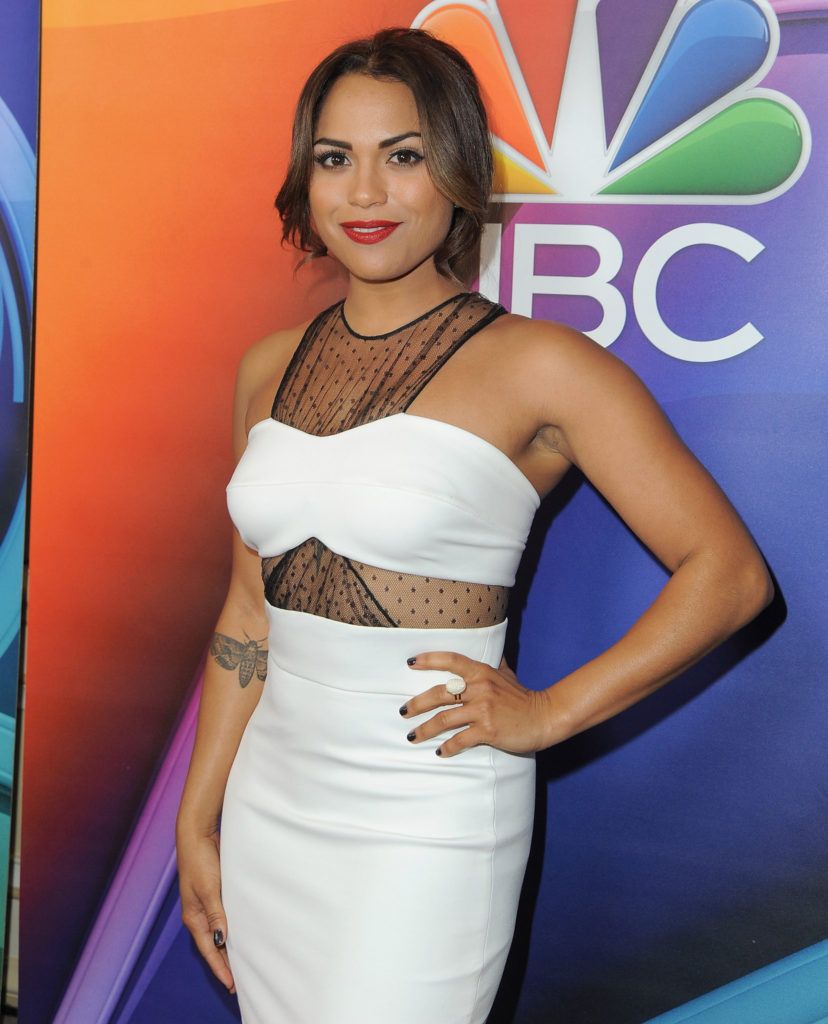 PASADENA, CA - JANUARY 13:  Actress Monica Raymund arrives at the 2016 Winter TCA Tour - NBCUniversal Press Tour  at Langham Hotel on January 13, 2016 in Pasadena, California.  (Photo by Angela Weiss/Getty Images)