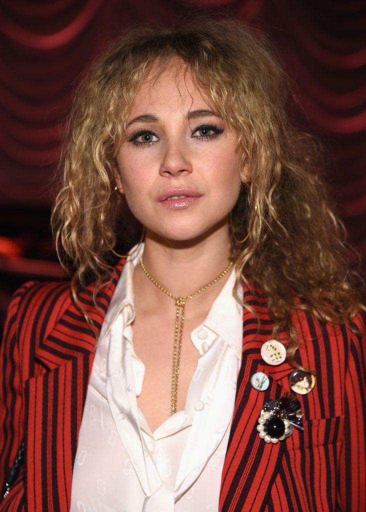 NEW YORK, NY - JANUARY 18:  Actress Juno Temple attends Marc Jacobs Beauty Velvet Noir Mascara Launch Dinner on January 18, 2016 in New York City.  (Photo by Dimitrios Kambouris/Getty Images)
