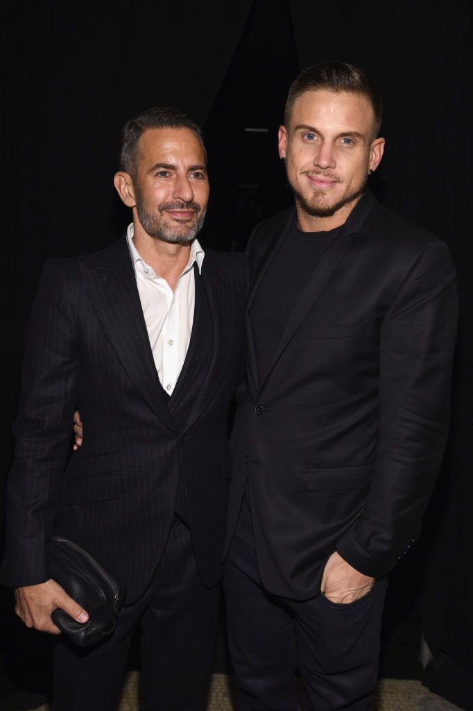 NEW YORK, NY - JANUARY 18:  Marc Jacobs and Charly DeFrancesco attend Marc Jacobs Beauty Velvet Noir Mascara Launch Dinner on January 18, 2016 in New York City.  (Photo by Dimitrios Kambouris/Getty Images)