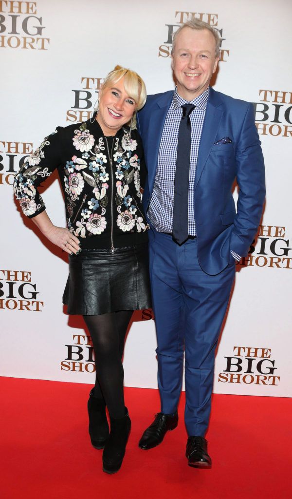Aileen Cooper and Matt Cooper pictured at The Irish premiere screening of The Big Short at The Savoy Cinema ,Dublin.Picture:Brian McEvoy.