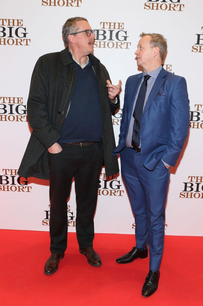 Adam McKay and Matt Cooper  pictured at The Irish premiere screening of The Big Short at The Savoy Cinema ,Dublin.Picture:Brian McEvoy.