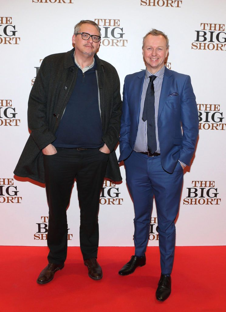 Adam McKay and Matt Cooper  pictured at The Irish premiere screening of The Big Short at The Savoy Cinema ,Dublin.Picture:Brian McEvoy.