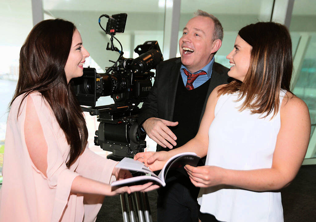 Actresses Kelly Thornton (Left) and Nika McGuigan with Film Director Damien O Donnell at the Programme launch  for The Audi Dublin International Film Festival. Featuring over 80 films, the festival will welcome guests including Richard Gere, Dame Angela Lansbury,Rebecca Miller, Jack Reynor, Claudia Cardinale, Killian Scott and Neil Jordan to Dublin between 18th -28th February 2016. For further information check out <a href="http://www.diff.ie.Picture" rel="nofollow">www.diff.ie.Picture</a> Brian McEvoy.