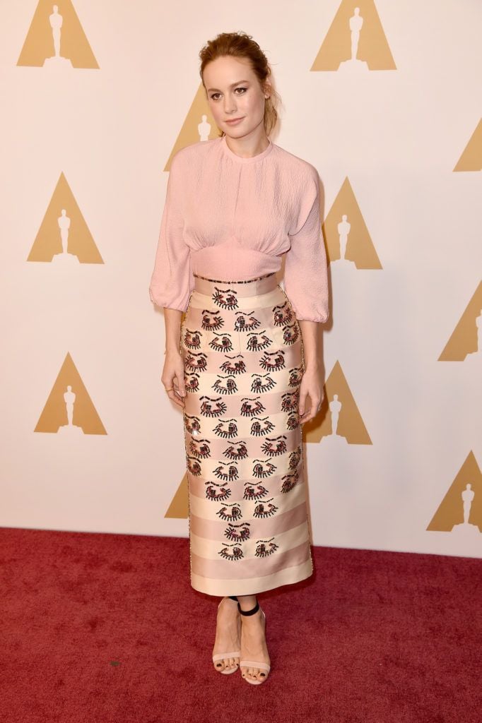 BEVERLY HILLS, CA - FEBRUARY 08:  Actress Brie Larson attends the 88th Annual Academy Awards nominee luncheon on February 8, 2016 in Beverly Hills, California.  (Photo by Kevin Winter/Getty Images)