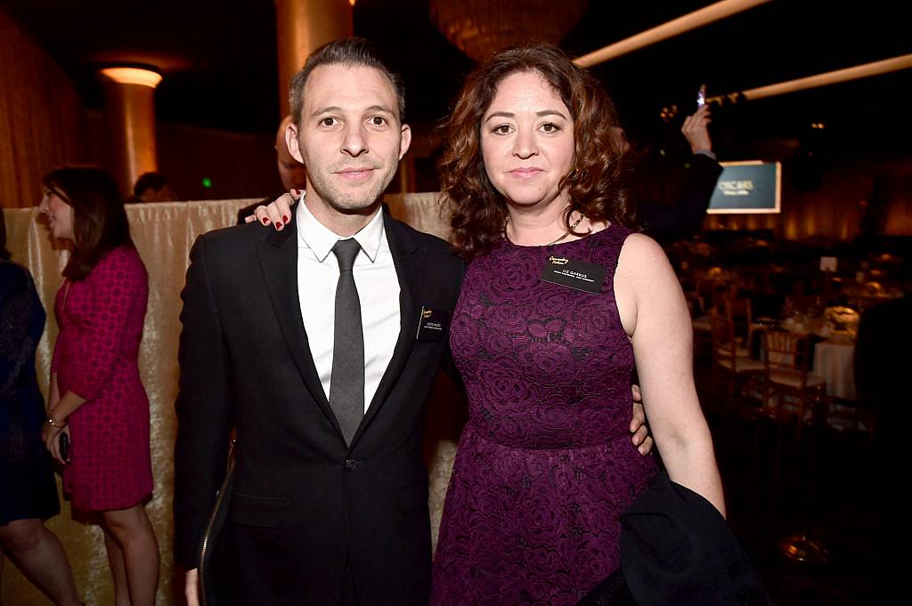 BEVERLY HILLS, CA - FEBRUARY 08:  Producer Justin Wilkes (L) and director/producer Liz Garbus attends the 88th Annual Academy Awards nominee luncheon on February 8, 2016 in Beverly Hills, California.  (Photo by Alberto E. Rodriguez/Getty Images)