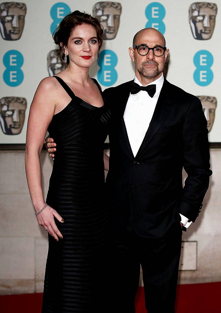 LONDON, ENGLAND - FEBRUARY 14:  Felicity Blunt  and Stanley Tucci attend the official After Party Dinner for the EE British Academy Film Awards at The Grosvenor House Hotel on February 14, 2016 in London, England.  (Photo by John Phillips/Getty Images)