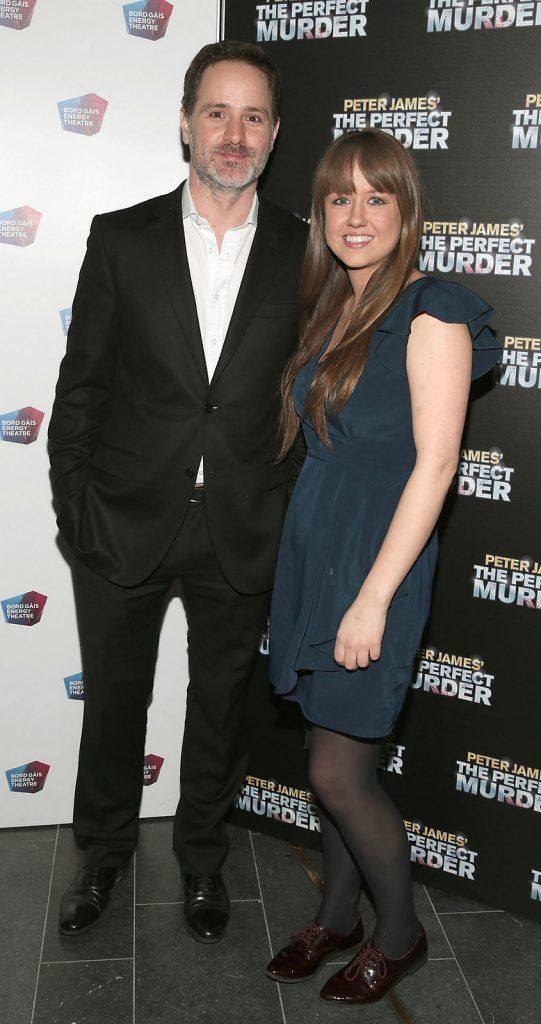 Josh Andrews and Kate O Leary  pictured at the opening night of comedy thriller The Perfect Murder at The Bord Gais Energy Theatre,Dublin.Picture:Brian McEvoy.