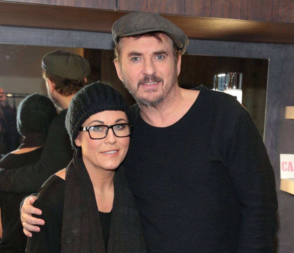 Actors Shane Richie and Jessie Wallace pictured prior to taking to the stage tonight  at The Bord Gais Energy Theatre ,Dublin  for the opening night of their comedy thriller The Perfect Murder  which will run at The Bord Gais Energy Theatre  until 20th February 2016. 