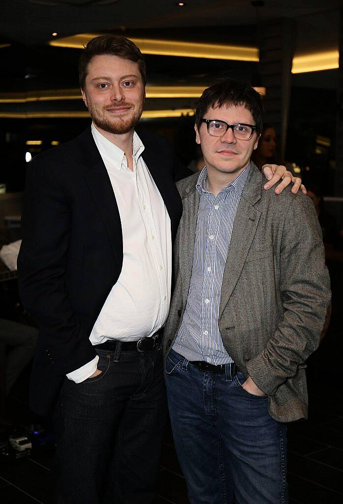 Dougie Hastings (Prezzo) and Christian Pole (Marketing Director Prezzo) at the launch of Ireland's first Prezzo restaurant in Liffey Valley Shopping Centre, Dublin recently (12th February 2016).