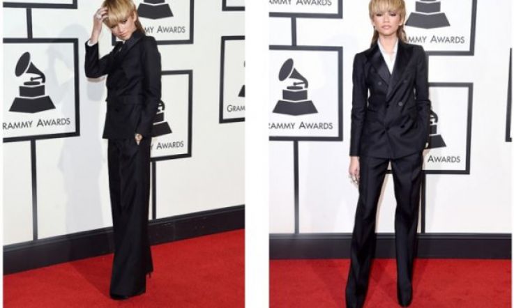 So Zendaya sported a mullet to the #GRAMMYs