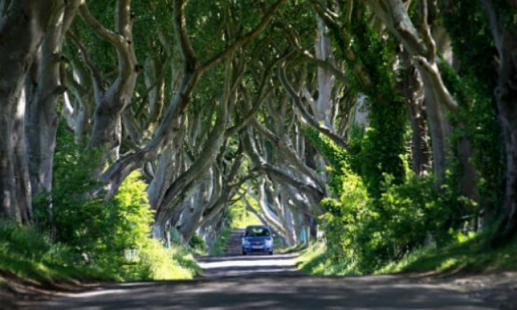 Someone painted the Game of Thrones road in N. Ireland