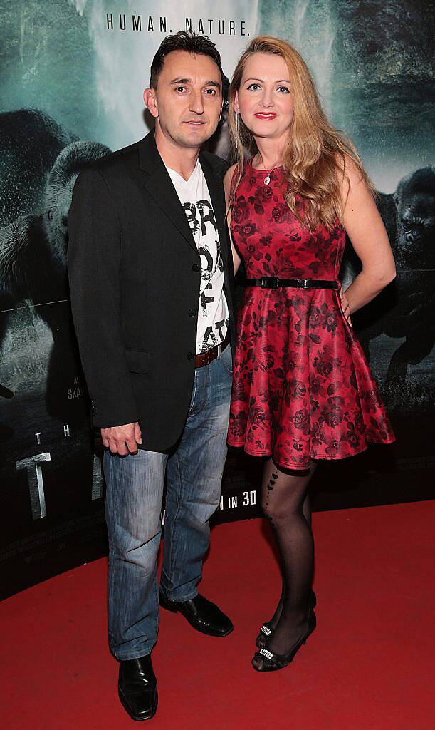 Zulfo Ranic and Emina Ranic at the Irish premiere screening of The Legend of Tarzan at the Savoy Cinema,Dublin..Picture:Brian McEvoy.