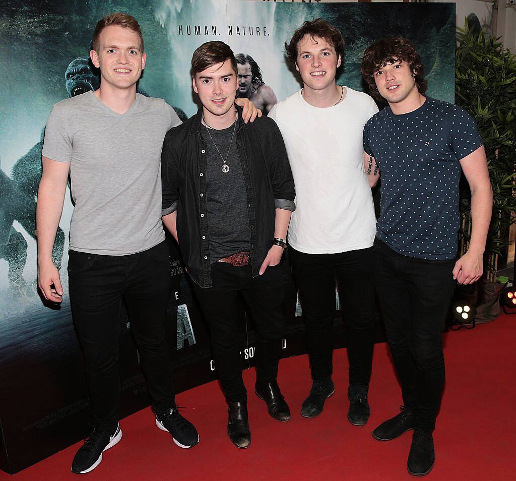 Irish Language super group Seo Linn at the Irish premiere screening of The Legend of Tarzan at the Savoy Cinema,Dublin..Picture:Brian McEvoy.