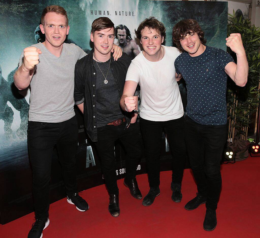 Irish Language super group Seo Linn at the Irish premiere screening of The Legend of Tarzan at the Savoy Cinema,Dublin..Picture:Brian McEvoy.