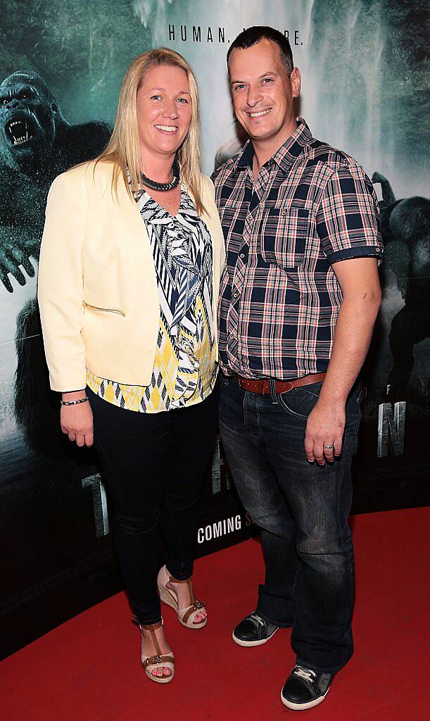 Michelle Hanley and Keith Hanley at the Irish premiere screening of The Legend of Tarzan at the Savoy Cinema,Dublin..Picture:Brian McEvoy.