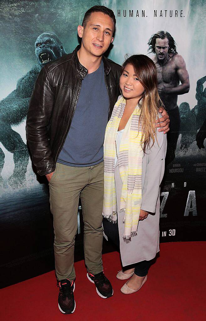 Conor McGowan and Amanda Mau at the Irish premiere screening of The Legend of Tarzan at the Savoy Cinema,Dublin..Picture:Brian McEvoy.