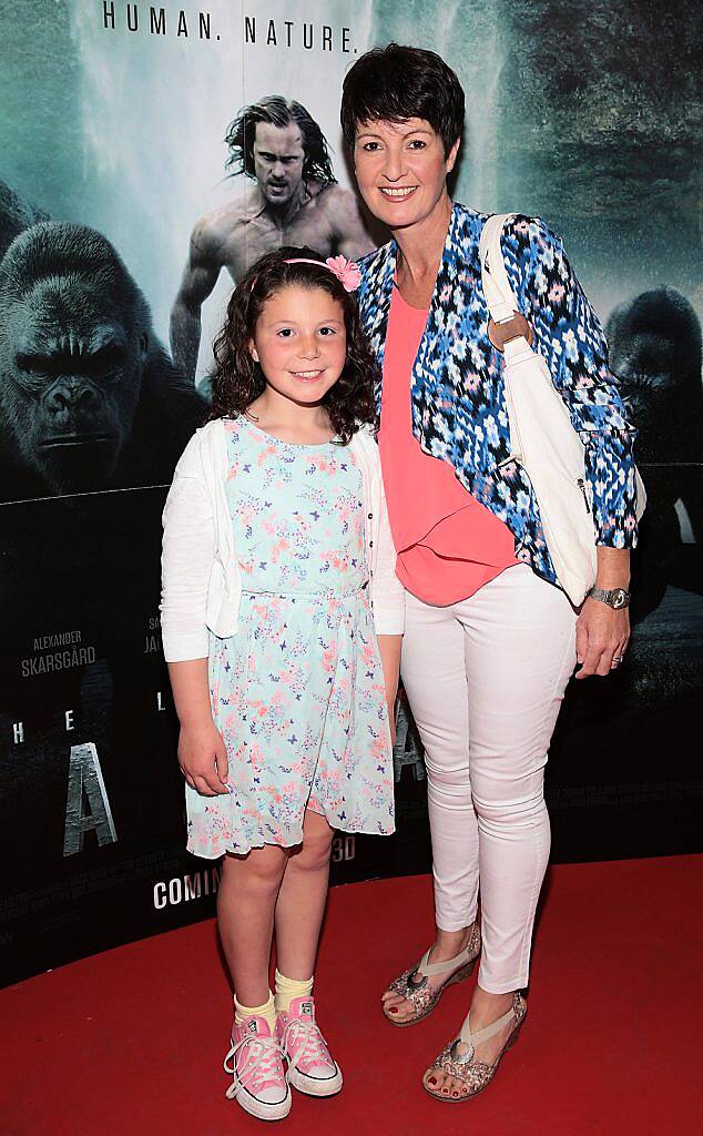 Naoise Delbero and Ciara Delbero at the Irish premiere screening of The Legend of Tarzan at the Savoy Cinema,Dublin..Picture:Brian McEvoy.