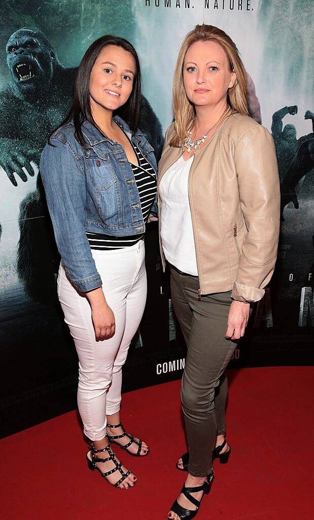 Tamara Gallagher and Mandy Gallagher  at the Irish premiere screening of The Legend of Tarzan at the Savoy Cinema,Dublin..Picture:Brian McEvoy.