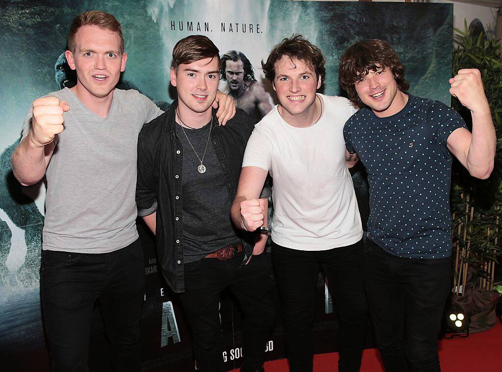 Irish Language super group Seo Linn at the Irish premiere screening of The Legend of Tarzan at the Savoy Cinema,Dublin..Picture:Brian McEvoy.