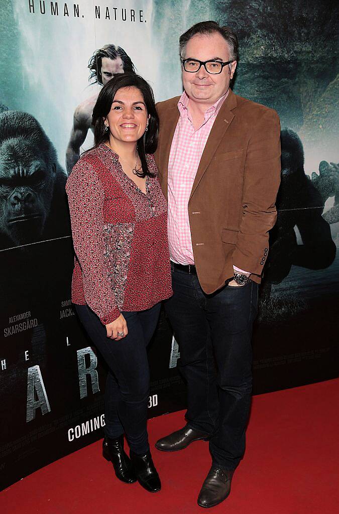 Alejandra Armour and Troy Armour  at the Irish premiere screening of The Legend of Tarzan at the Savoy Cinema,Dublin..Picture:Brian McEvoy.