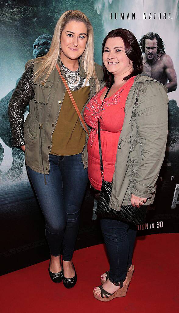 Claudia Whelan and Jennifer Gleeson  at the Irish premiere screening of The Legend of Tarzan at the Savoy Cinema,Dublin..Picture:Brian McEvoy.