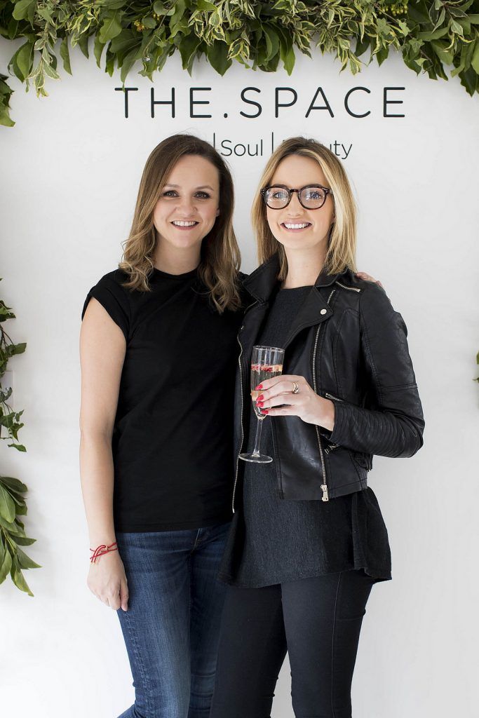 Kate O'Reily and Caroline Foran pictured  at the launch of THE SPACE – a new high concept hair and beauty salon that puts the contentment of the soul in the centre of all that they do. 

Picture Andres Poveda