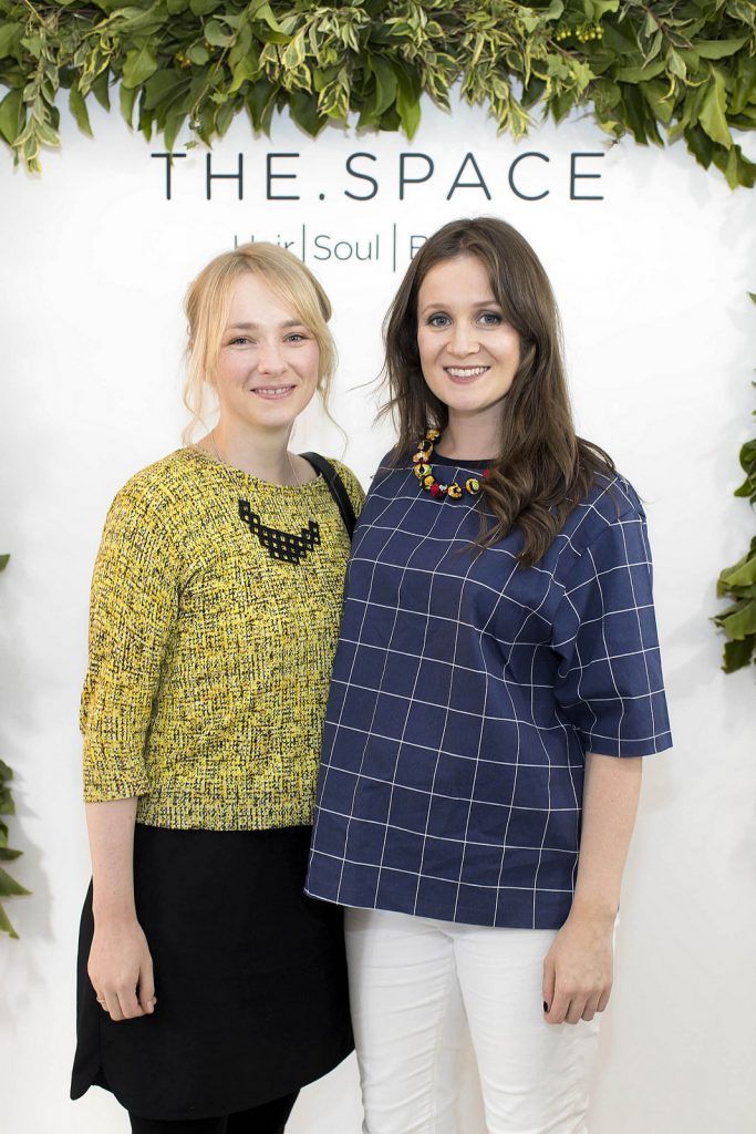 Rachel Foley and Anna Ryan pictured  at the launch of THE SPACE – a new high concept hair and beauty salon that puts the contentment of the soul in the centre of all that they do. 

Picture Andres Poveda